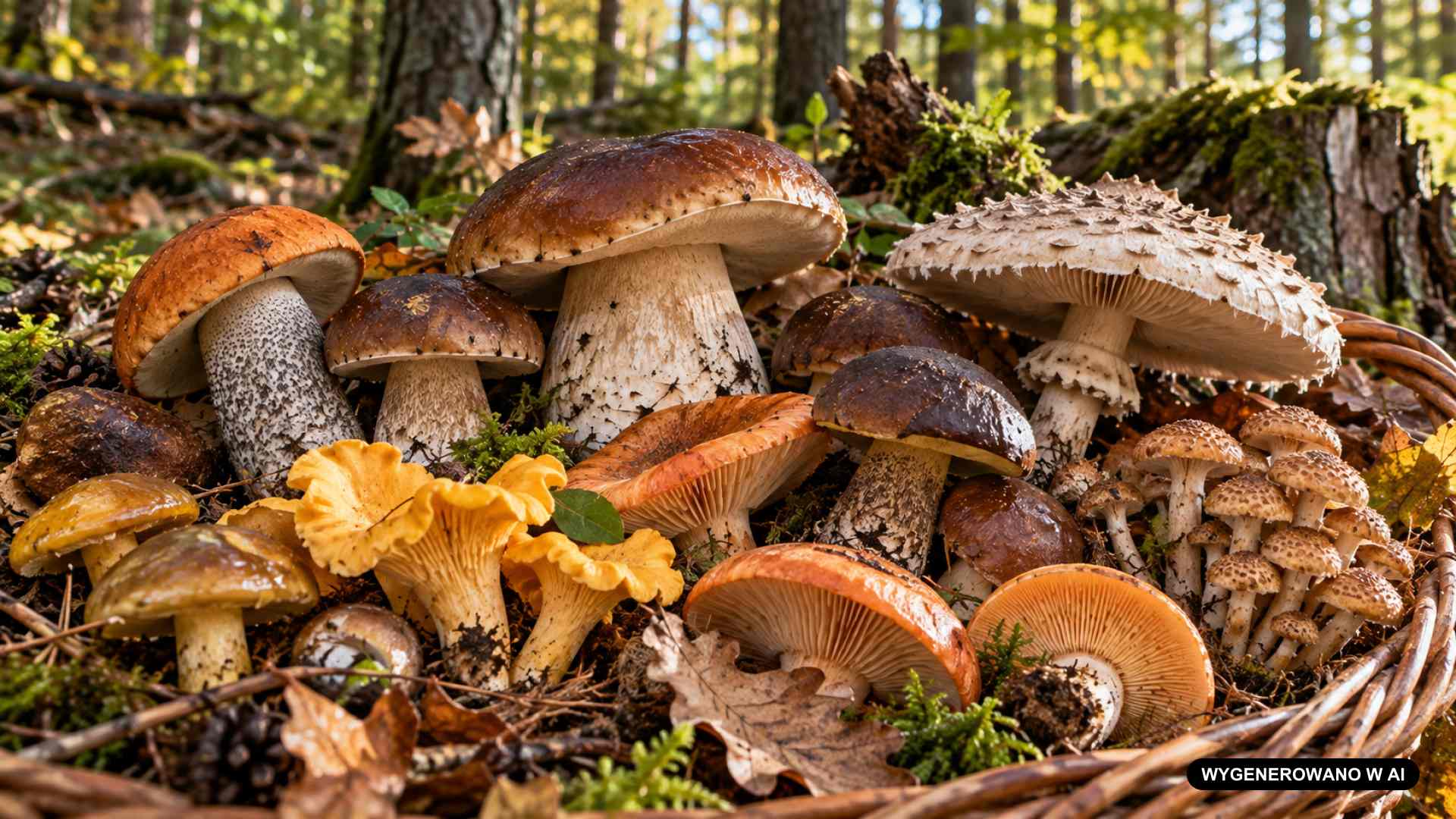 Najpopularniejsze gatunki grzybów jadalnych w polskich lasach. Te najczęściej trafiają do koszyków